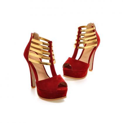 red and gold heels for prom